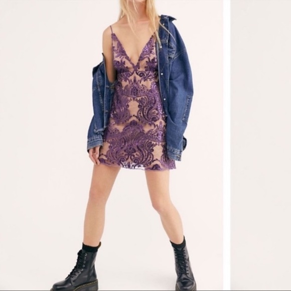 Free People Sequined Mini Dress - Picture 16 of 16